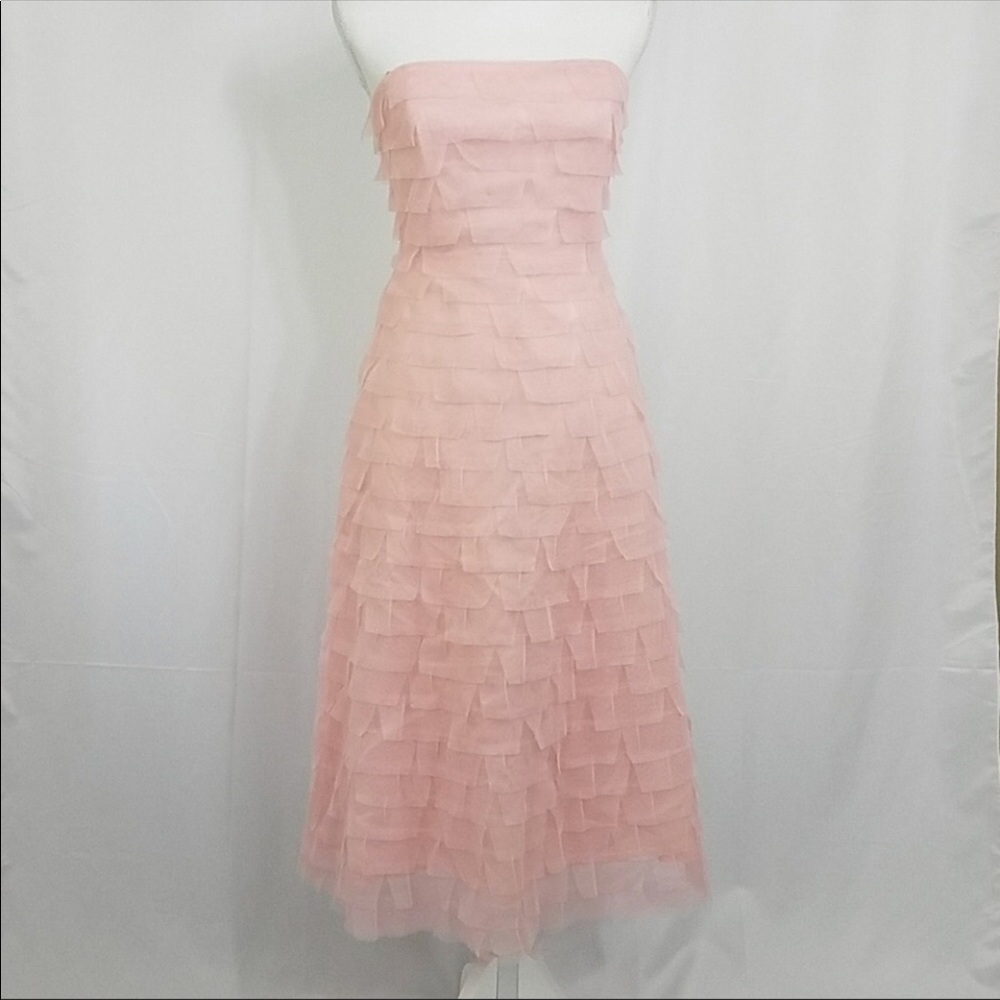 BCBG maxazria strapless midi dress